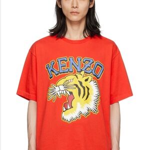 Kenzo Red Kenzo Paris Varsity Jungle Tiger T-Shirt